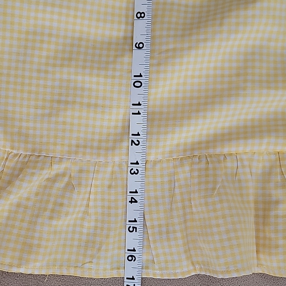 Altar'd State Yellow Gingham One Shoulder Dress Size Medium EUC - Picture 10 of 10